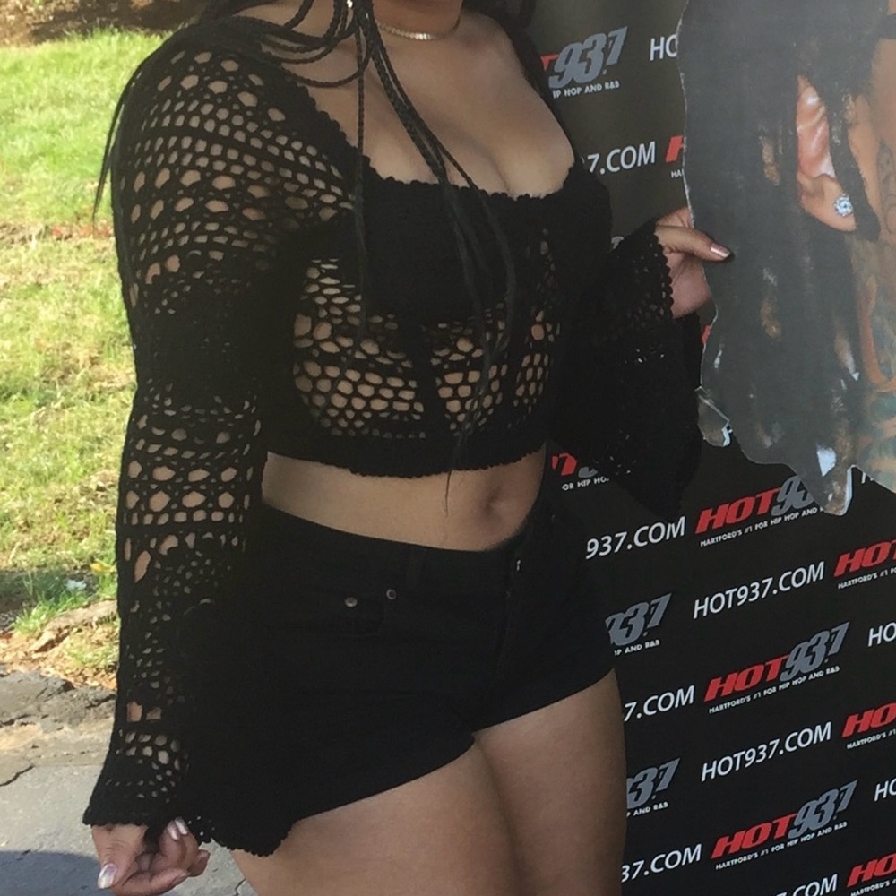 Crochet cropped top